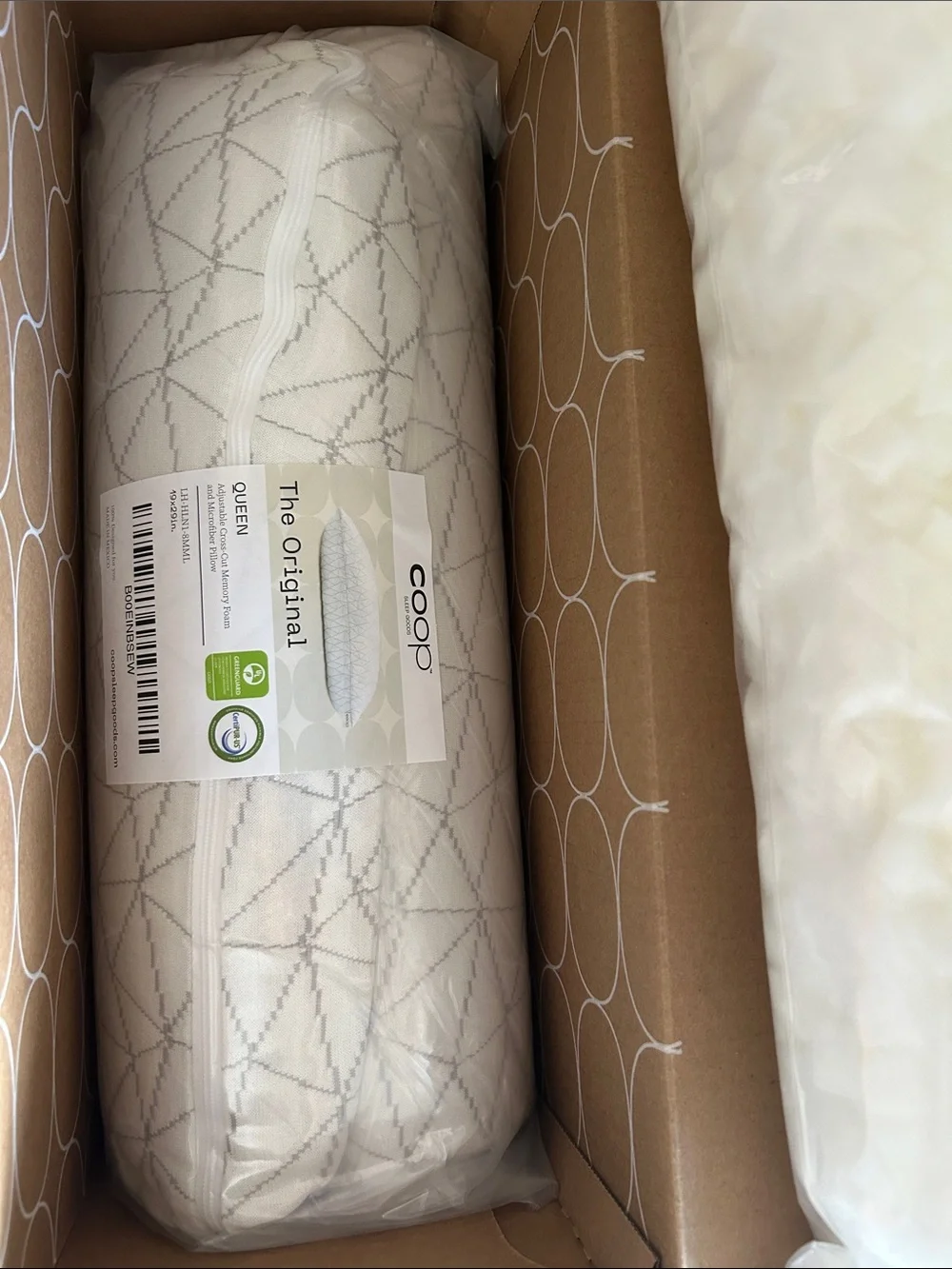 COOP The Original Pillow Queen Size, NWT SEALED.